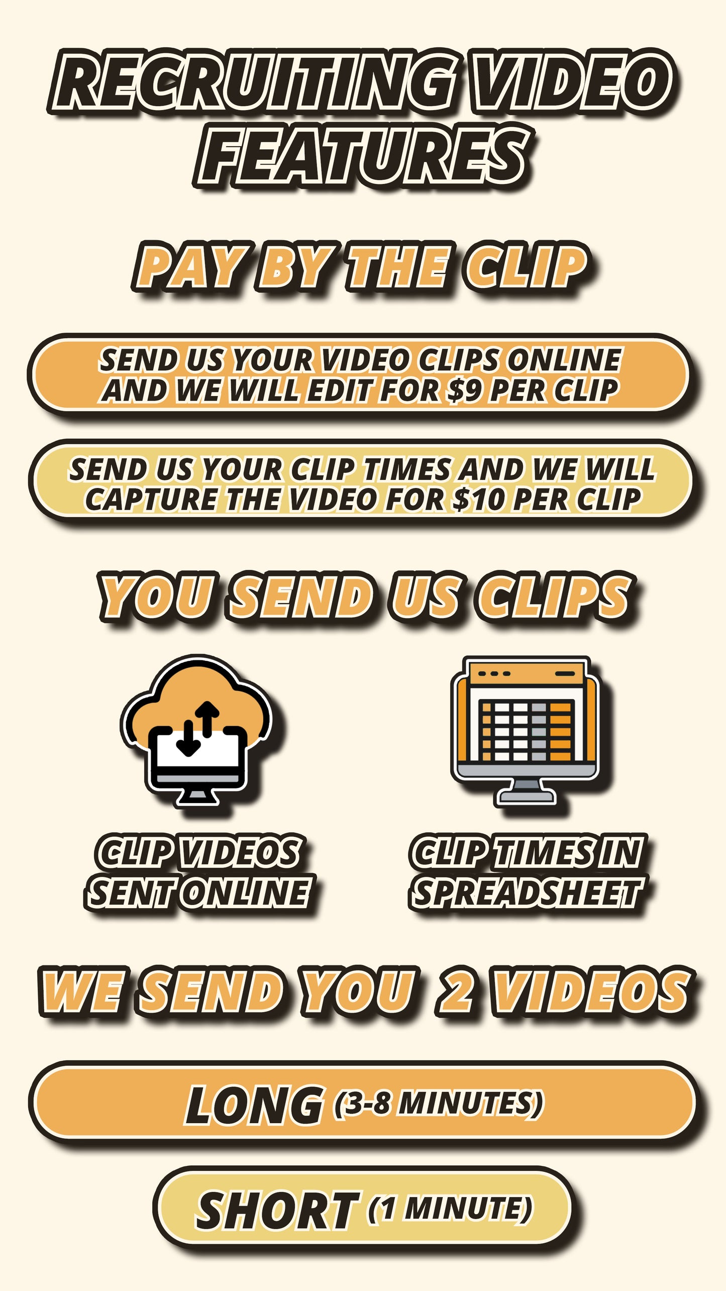 Recruiting Video from Clips you submit