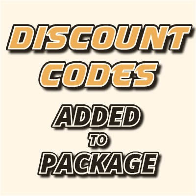 Discount Codes Added to Package