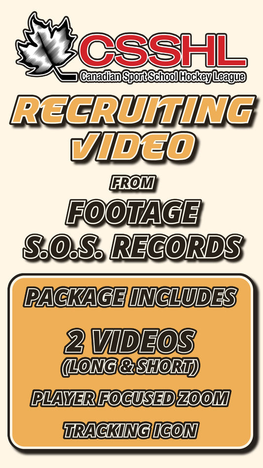CSSHL Recruiting Video recorded by S.O.S.